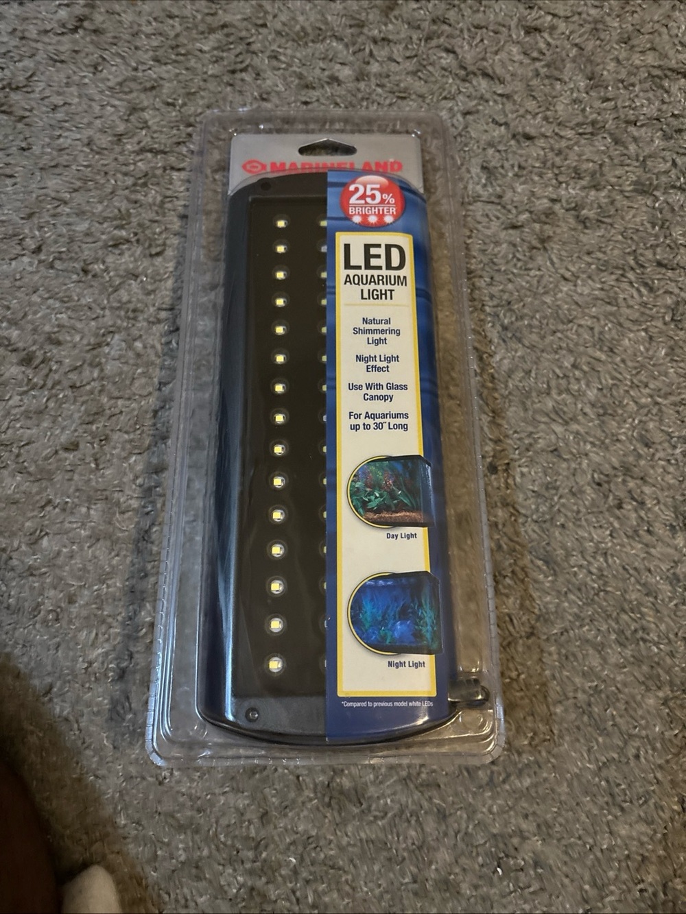 Black LED Aquarium Light - Day & Night Illumination
